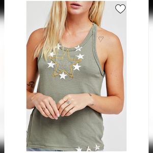 We Are Free Free People Star Army Tank sz S